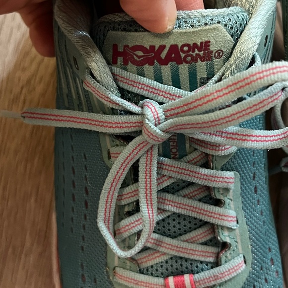 Hoka Light blue and Red Athletic Sneakers size 6 - Picture 3 of 6